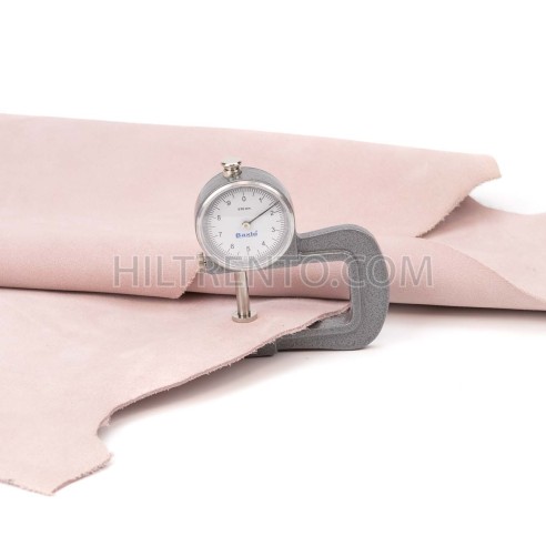 Piel serraje vacuno, color rosa baby, grosor...