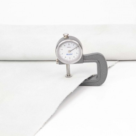 Piel serraje vacuno, color Blanco, grosor 1,4 - 1,6 mm