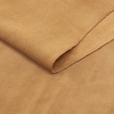 Piel serraje vacuno, color cuero, grosor 1,4 - 1,6 mm