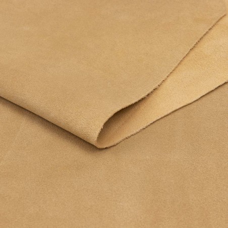 Piel serraje vacuno, color cuerda, grosor 1,4 - 1,6 mm