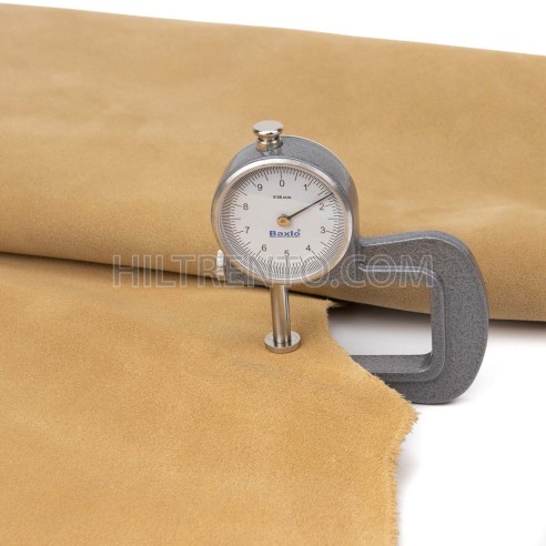 Piel serraje vacuno, color cuerda, grosor 1,4 -...