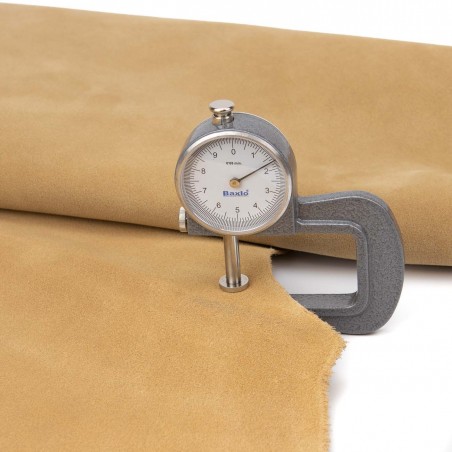 Piel serraje vacuno, color cuerda, grosor 1,4 - 1,6 mm