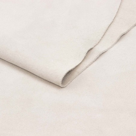 Piel serraje vacuno, color marfil, grosor 1,4 - 1,6 mm