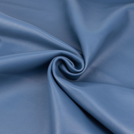 Piel Napa vacuno, color azul costa, grosor 1,2 - 1,4 mm