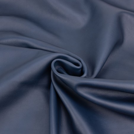 Piel Napa vacuno, color azul marino Navy, grosor 1,2 - 1,4 mm