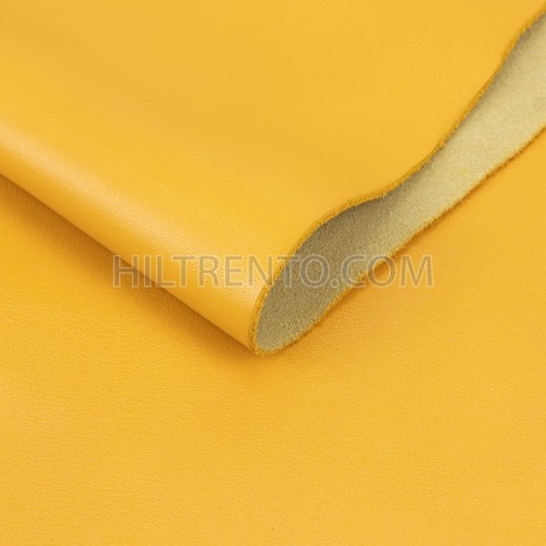 Piel Napa vacuno, color amarillo yema, grosor...