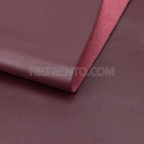 Piel Napa vacuno, color burdeos, grosor 1,2 -...