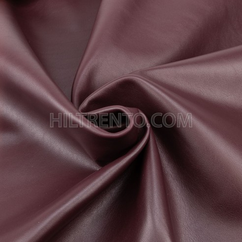Piel Napa vacuno, color burdeos, grosor 1,2 -...