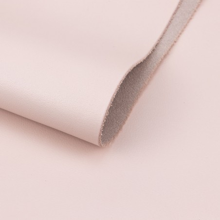 Piel Napa vacuno, color rosa baby, grosor 1,2 - 1,4 mm
