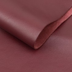Piel Napa vacuno, color rioja, grosor 1,2 - 1,4 mm