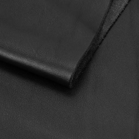 Piel Napa vacuno, color negro, grosor 1,2 - 1,4 mm