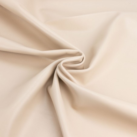 Piel Napa vacuno, color marfil, grosor 1,2 - 1,4 mm