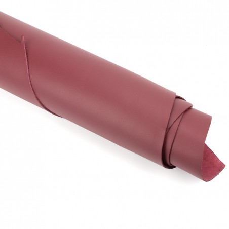 Piel Napa vacuno, color rioja, grosor 1,4 - 1,6 mm