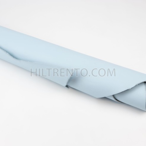 Piel Napa vacuno, color azul celeste nube,...