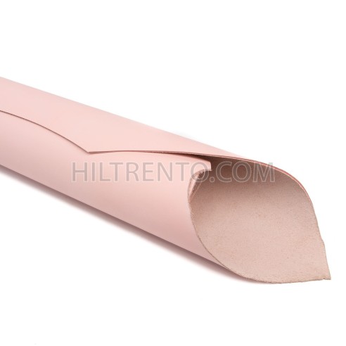 Piel Napa vacuno, color rosa , grosor 1,4 - 1,6 mm