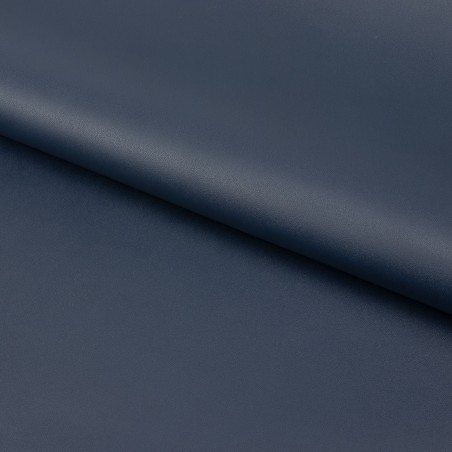 Piel Napa vacuno, color azul navy, grosor 1,4 - 1,6 mm