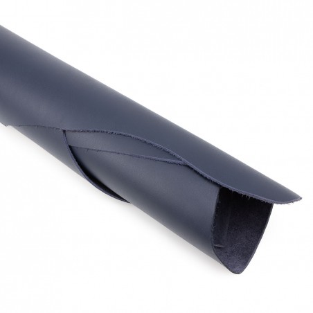 Piel Napa vacuno, color azul navy, grosor 1,4 - 1,6 mm