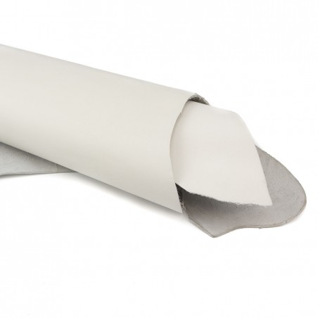 Piel Napa vacuno, color hueso, grosor 1,4 - 1,6 mm