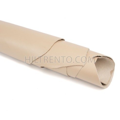 Piel Napa vacuno, color arena, grosor 1,4 - 1,6 mm