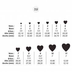 Agujas de perforar ref.59 (11 números)