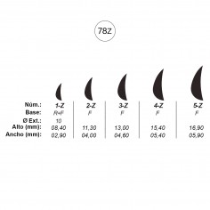 Agujas de perforar ref.78-Z (5 números)