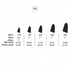 Agujas de perforar ref.79-Z (5 números)