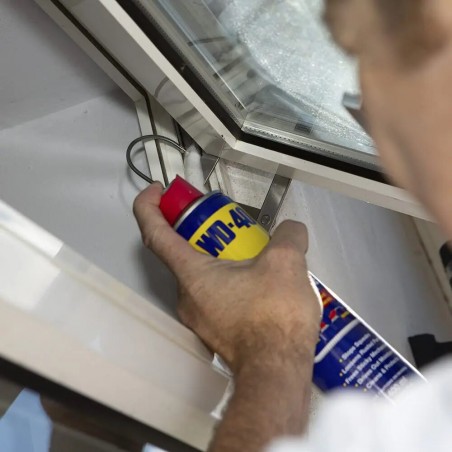 WD-40 Lubricante multiusos doble acción, con cánula flexible - Spray 400 ml