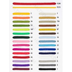 Cordón redondo fino acrílico Manubens 4 mm P.215 - Bobina...