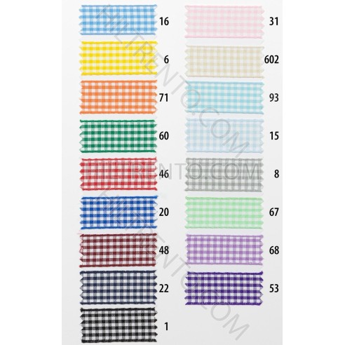 Carta de colores Cinta vichy 4600 Manubens