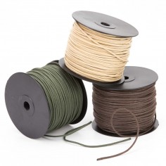 Cordón redondo ref.320 encerado algodón 3 mm  - Rollo 100...