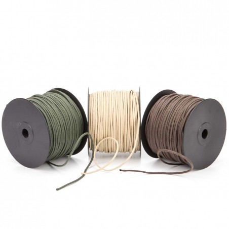 Cordón redondo ref.320 encerado algodón 3 mm  - Rollo 100 metros