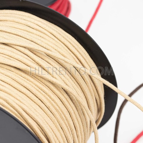 Cordón redondo ref.320 encerado algodón 3 mm  -...