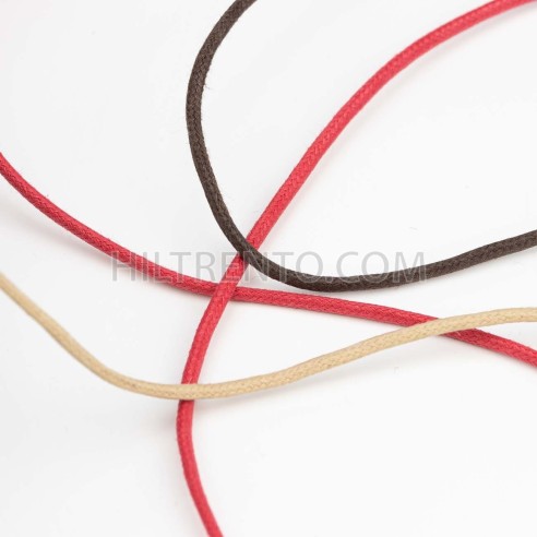 Cordón redondo ref.320 encerado algodón 3 mm  -...