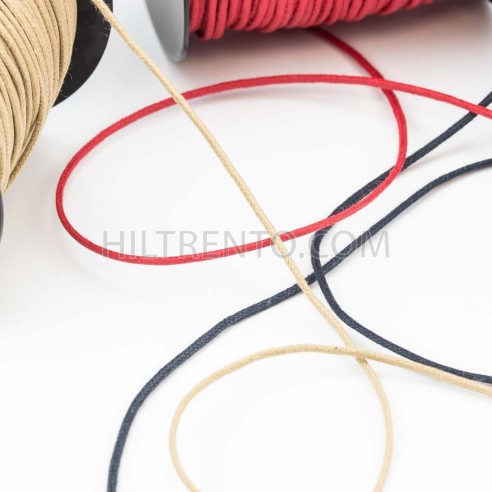 Cordón redondo ref.98 fino encerado algodón 1.8...
