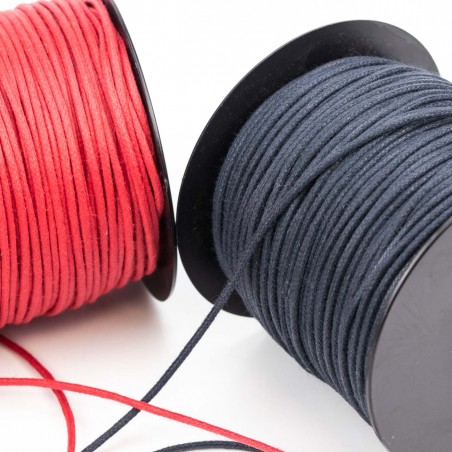 Cordón redondo ref.98 fino encerado algodón 1.8 mm - Rollo 100 metros