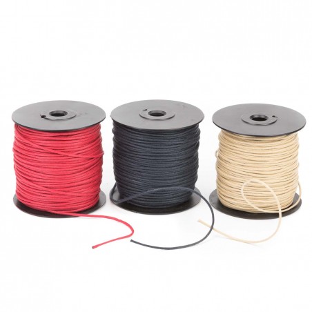 Cordón redondo ref.98 fino encerado algodón 1.8 mm - Rollo 100 metros