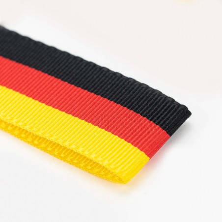 Cinta Bandera de Alemania 100% poliéster, Manubens P470 - Rollo 25 mts