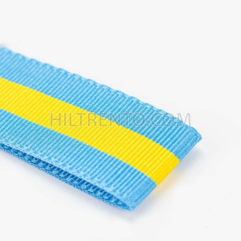 Cinta Bandera de Asturias 100% poliéster, Manubens P470 - Rollo 25 mts