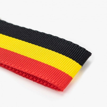 Cinta Bandera de Bélgica 100% poliéster, Manubens P470 - Rollo 25 mts