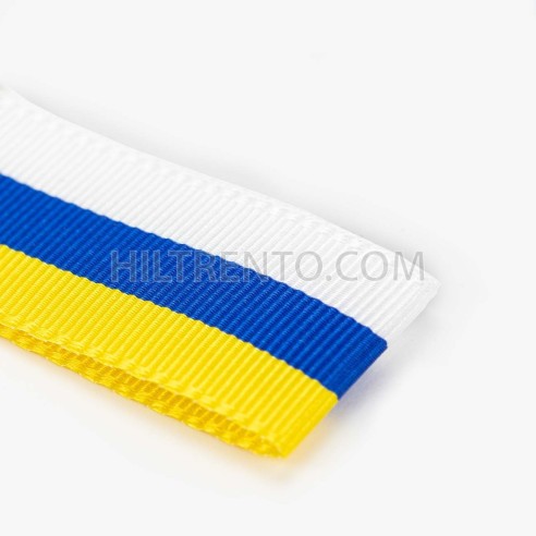 Cinta Bandera de Canarias 100% poliéster, Manubens P470 - Rollo 25 mts