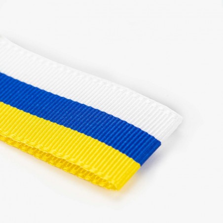 Cinta Bandera de Canarias 100% poliéster, Manubens P470 - Rollo 25 mts