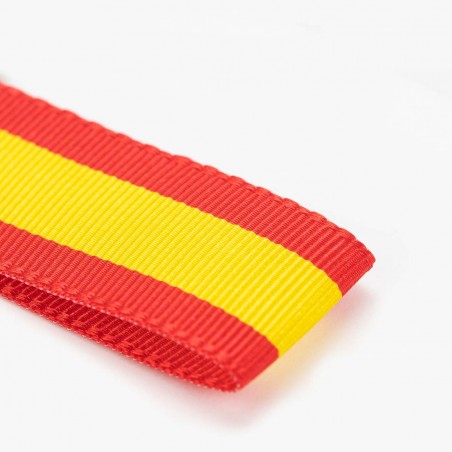 Cinta Bandera de España 100% poliéster, Manubens P470 - Rollo 25 mts