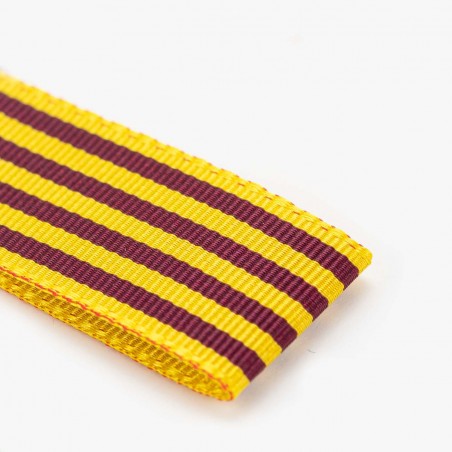 Cinta bandera senyera de Valencia 100% poliéster, Manubens P470 - Rollo 25 metros