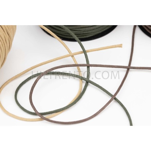 Cordón redondo ref.664 encerado algodón 2 mm -...