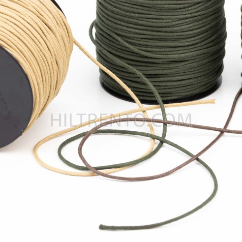 Cordón redondo ref.664 encerado algodón 2 mm -...