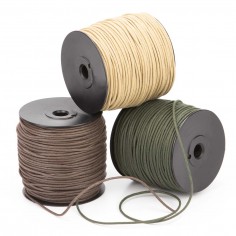 Cordón redondo ref.664 encerado algodón 2 mm - Rollo 100...