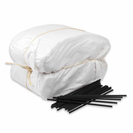 Palillo calzado plástico negro 28 cm - Pack 20 kg