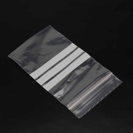 Bolsa autocierre banda escritura 6x8 cm - pack 1000 uds