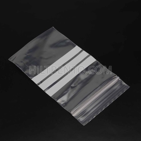 Bolsa autocierre banda escritura 16x22 cm -...