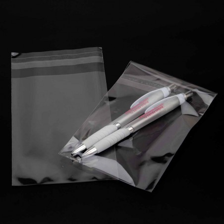 Bolsa transparente cierre adhesivo 7x20 cm - pack 1000 uds